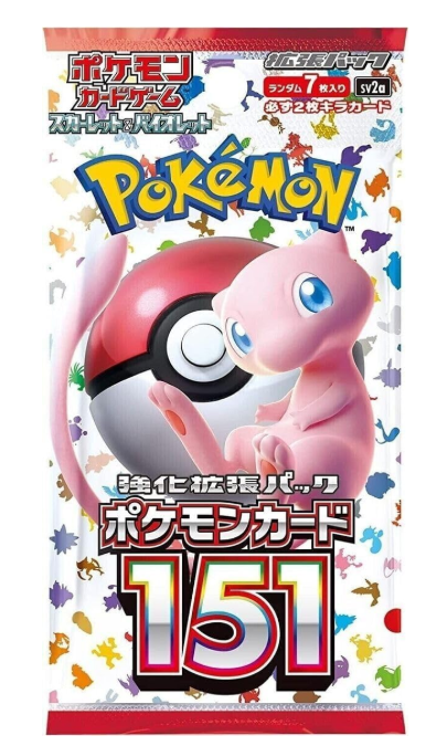 Pokemon (1 Pack) Card Game Japanese 151 SV2a Booster Pack (7 Cards Per Pack)