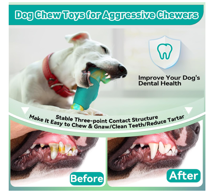 आक्रामक तरीके से चबाने वाले कुत्तों के लिए खिलौने, बड़े कुत्तों के लिए इंटरैक्टिव चबाने वाले खिलौने, उन्हें व्यस्त रखने के लिए अटूट आवाज़ करने वाले खिलौने, मध्यम/बड़े नस्ल के कुत्तों के लिए मजबूत खिलौने (हरा)