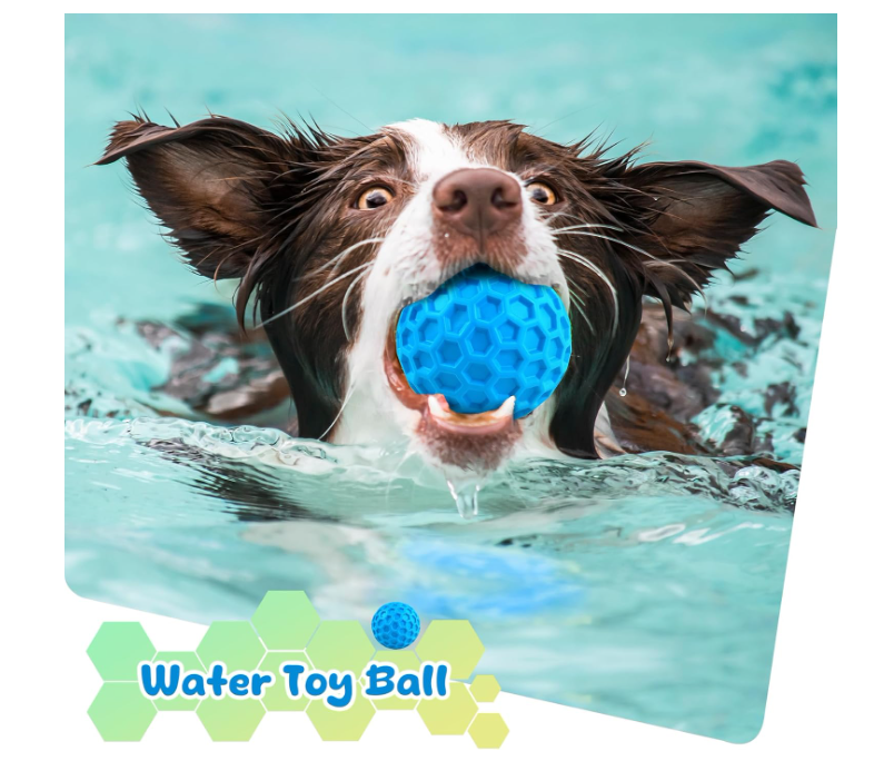 Squeaky Dog Toys for Aggressive Chewers, Indestructible Dog Balls for Aggressive Chewers, Squeaky Balls for Dogs,Interactive Dog Toys for Large Dogs,Funny Dog Squeaky Ball Heavy Duty Dog Toy