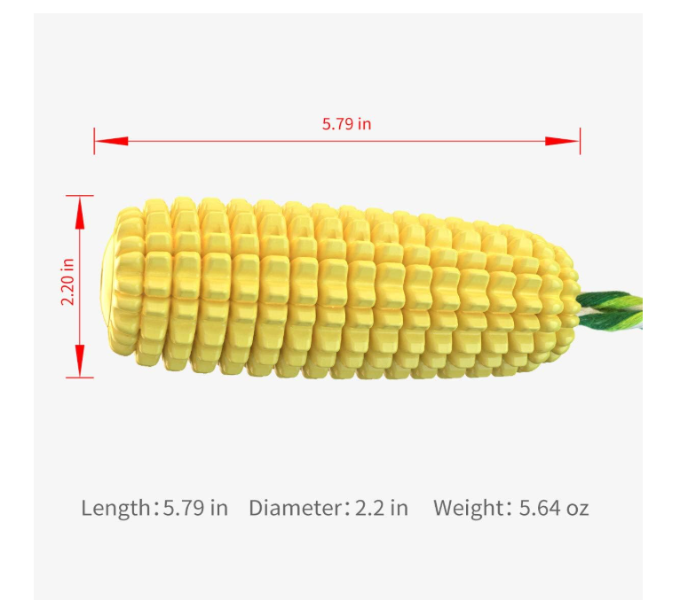 Carllg Dog Chew Toys for Aggressive Chewers, Indestructible Tough Durable Squeaky Interactive Dog Toys, Puppy Teeth Chew Corn Stick Toy for Small Meduium Large Breed
