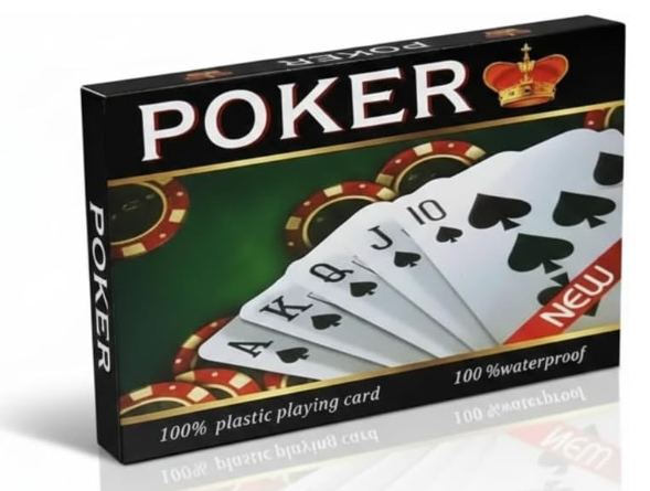 GHAZAL PVC Plastic Playing Cards, 4-10 Players, Poker Size, 63x88mm, 0.32mm Thickness