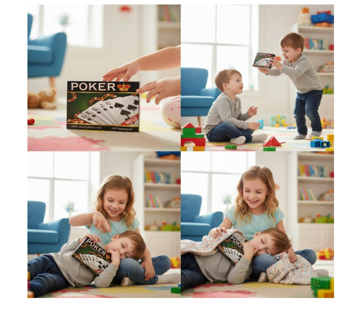 GHAZAL PVC Plastic Playing Cards, 4-10 Players, Poker Size, 63x88mm, 0.32mm Thickness