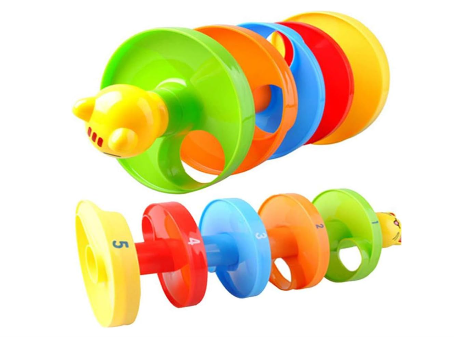 Playmate Super Spiral Tower - Ball Drop And Roll Activity Toy Cat Toys For Baby Toddler, Learning Tower, Go Ramp