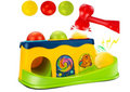 बेबी हैमरिंग पाउंडिंग बेंच बच्चों के लिए खिलौने, बॉल रोल रोवर, हैमर खिलौना और 3 गेंदें | बॉल पाउंडिंग का शुरुआती खिलौना | 1, 2, 3 साल के लड़कों और लड़कियों के लिए हैमर केस पाउंडिंग बेंच (हैमर खिलौना)