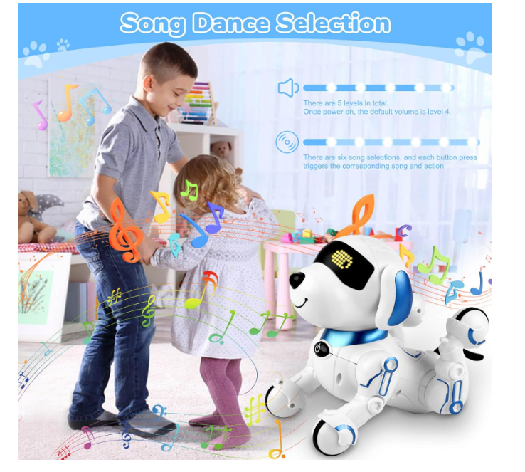 Robot Dog Toys for Kids 8 9 10 11 12, Remote Control Dogs, Robot Dog for Kids 8-12, Pet Robotic, Electric Dog Toy, Robotic Dogs, Toys for 5 6 7 8 9 10 11 12 Years Old Boys Girls, Blue, Y878
