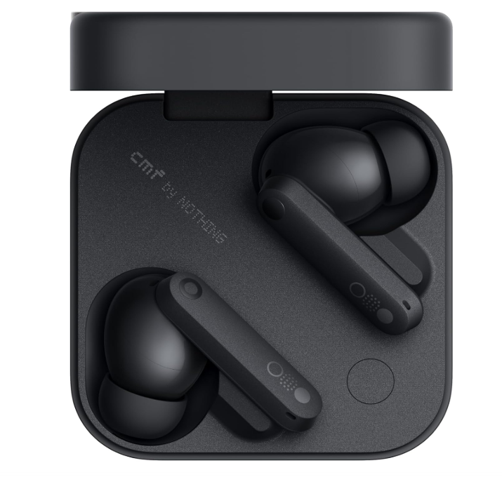 CMF by Nothing Buds Pro 2 Wirelesss earphones with HiFi sound, 50 dB Smart Active Noise Cancellation, 6 HD mics and Spatial Audio, 2025 - Dark Grey