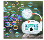 Automatic Bubble Camera Machine Toy with Light & Music, Electric Fan Bubble Blower Play Summer Toys, Outdoor Party Favors Bubble Maker Gift for Kids Boys Girls Ages 3+