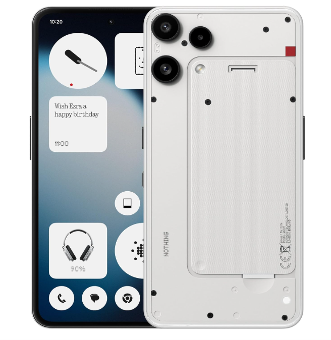 Nothing Phone (3a) Lite 5G / 8 GB /128 GB/6.77"AMOLED flexible LTPS 50 MP Camera/5000mAh/White