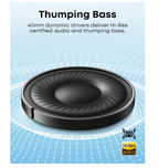 Soundcore by Anker Q20i Hybrid Active Noise Cancelling Headphones, Wireless Over-Ear Bluetooth, 40H Long ANC Playtime, Hi-Res Audio, Big Bass, Customize via an App, Transparency Mode