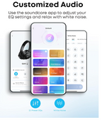 Soundcore by Anker Q20i Hybrid Active Noise Cancelling Headphones, Wireless Over-Ear Bluetooth, 40H Long ANC Playtime, Hi-Res Audio, Big Bass, Customize via an App, Transparency Mode