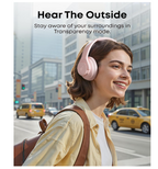 Soundcore by Anker Q20i Hybrid Active Noise Cancelling Headphones, Wireless Over-Ear Bluetooth, 40H Long ANC Playtime, Hi-Res Audio, Big Bass, Customize via an App, Transparency Mode