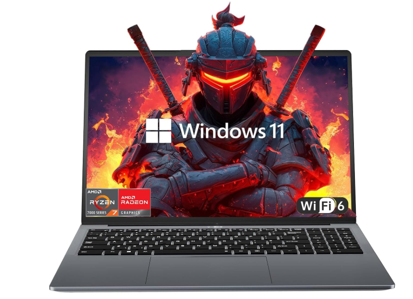 2026 Gaming Laptop, 15.6" Laptop with AMD Ryzen 7 7730U(8C/16T, Up to 4.5GHz), 16GB RAM 512GB NVMe SSD Windows 11 High Performance Laptop Computer, Up to 2TB, Radeon RX Vega 8 Graphics, WiFi 6