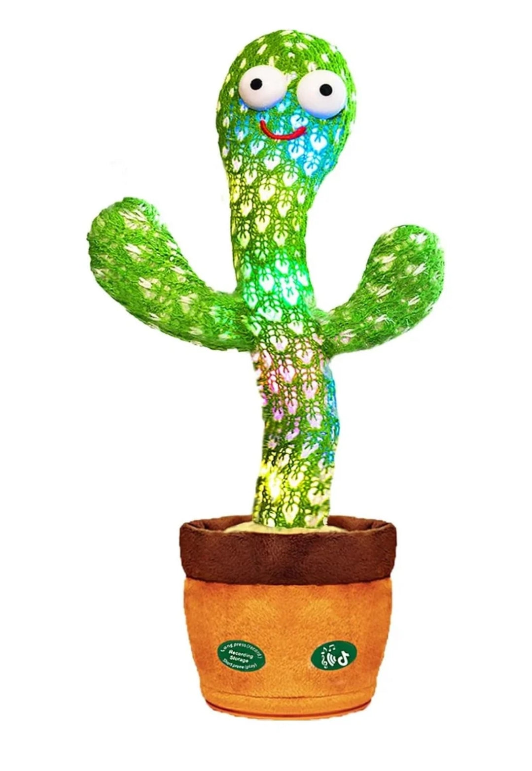 Dancing Talking Cactus Toy with LED Lights & Music - Fun Interactive Toy