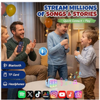 Kids Karaoke Machine with Bluetooth & 2 Wireless Microphones