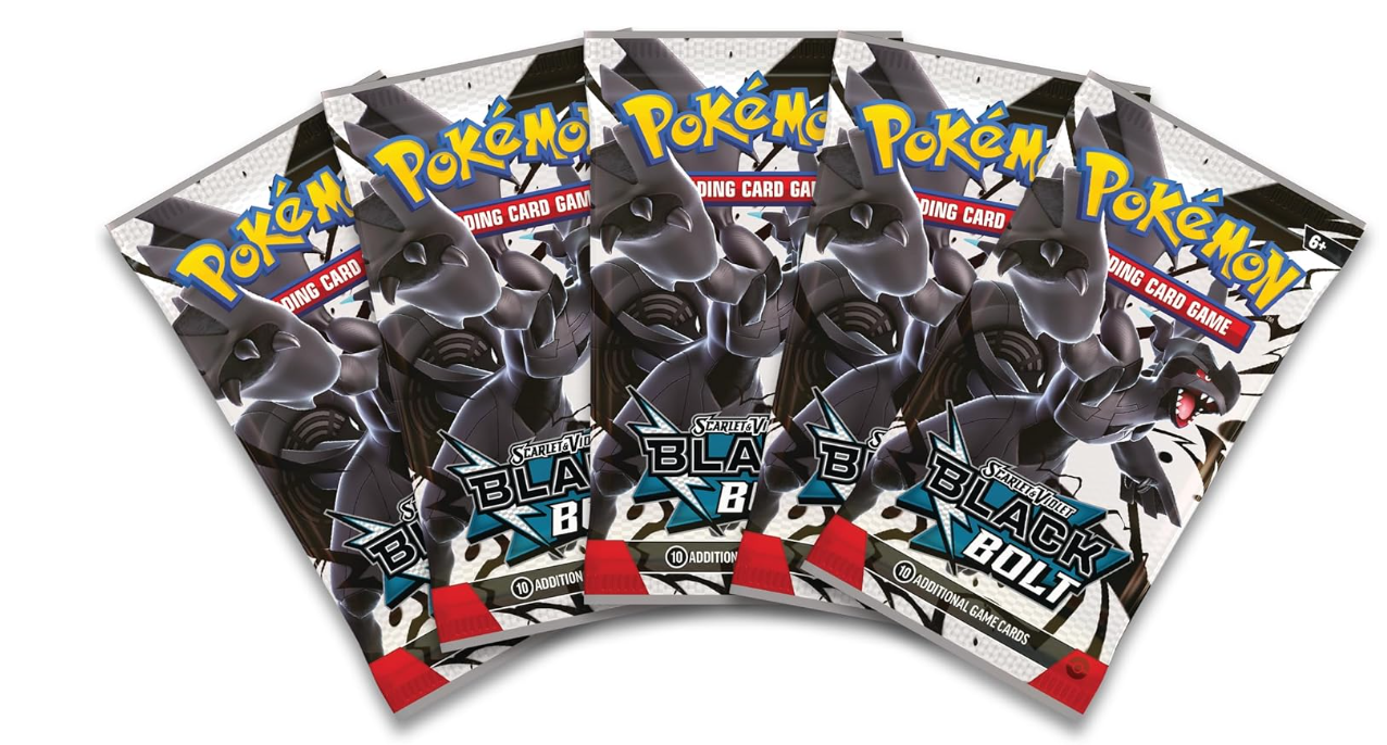 Pokémon TCG: Scarlet & Violet—Black Bolt Binder Collection (Zekrom Binder & 5 Booster Packs)
