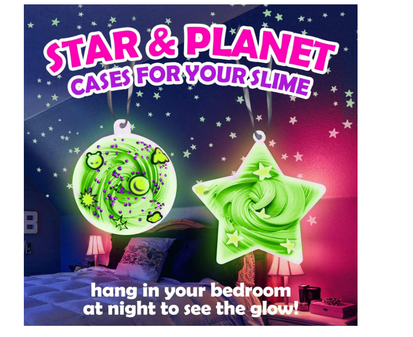 Creoos Galaxy Glow-in-the-Dark Slime Kit – 31-Piece DIY Slime Craft Set for Kids