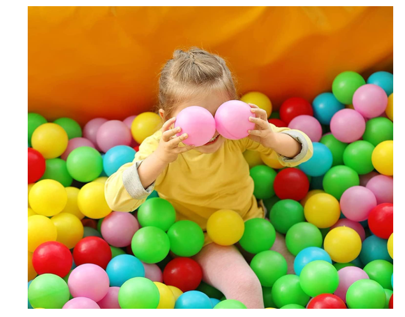 **SKY-TOUCH Soft Colorful Ocean Balls – 100-Piece Play Pit Set for Kids**