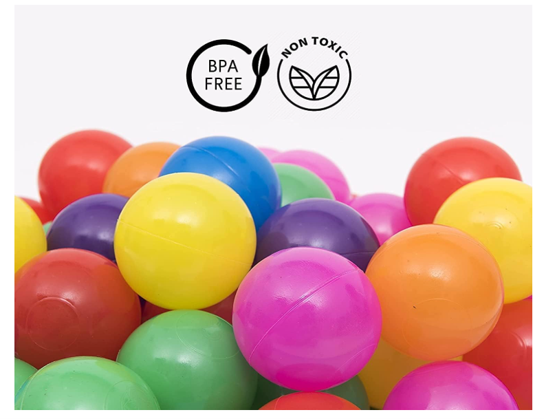 **SKY-TOUCH Soft Colorful Ocean Balls – 100-Piece Play Pit Set for Kids**