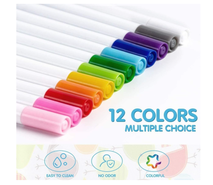 Mumoo Bear Erasable Doodle Book – Portable Drawing Pad for Kids (Blue)