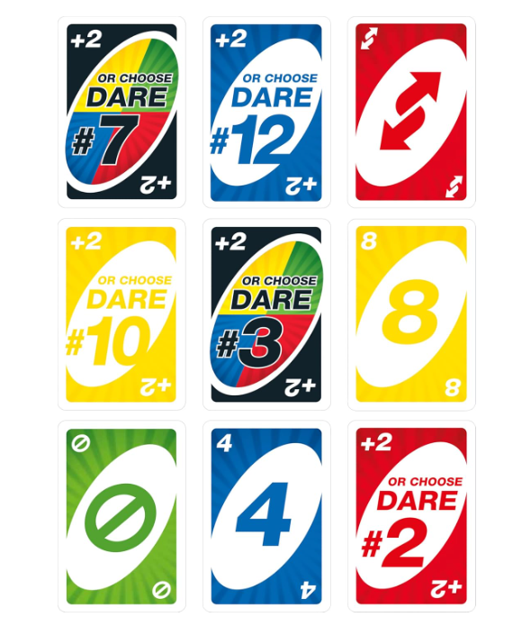 मैटल गेम्स यूएनओ डेयर कार्ड गेम