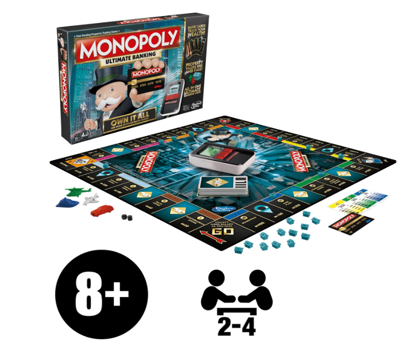 Monopoly Ultimate Banking Board Game, Multicolor, original version