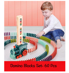 NC Kid’s 60-Piece Domino Train Blocks for Kids 3–8
