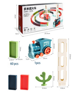 NC Kid’s 60-Piece Domino Train Blocks for Kids 3–8