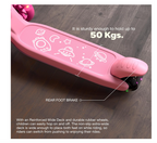 बेबी ब्लेज़ स्टॉर्म स्केट स्कूटर बच्चों के लिए | 3 पहियों वाला स्कूटर, ऊंचाई में 4 बार एडजस्ट होने वाला हैंडल | एलईडी पीयू व्हील्स और रियर ब्रेक के साथ | 3 से 8 साल के बच्चों (लड़के और लड़कियां) के लिए रनर स्कूटर