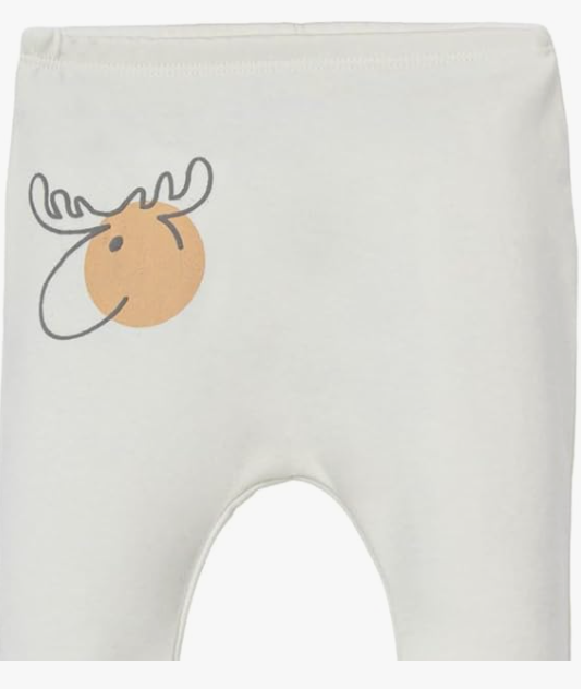 Unisex Baby Deer Print and Stripes Pant Set Pants Set (pack of 3)