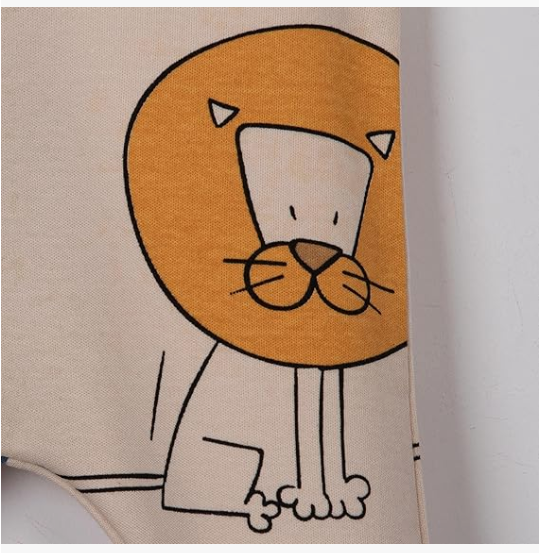 طقم بنطلون للأطفال برسومات الغابة (عبوة من 3 قطع)