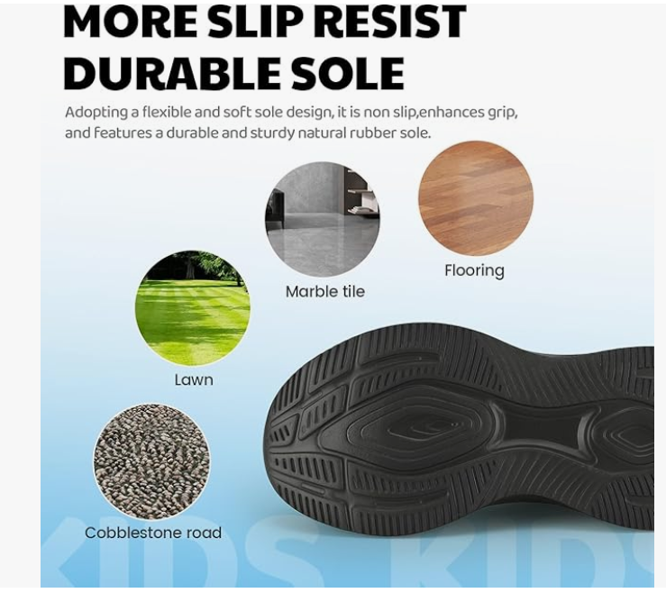 बच्चों और किशोरों के लिए हवादार बुनाई वाले स्नीकर्स – कुशन वाले सोल के साथ हल्के स्लिप-ऑन रनिंग शूज़, साइज़ 28-43