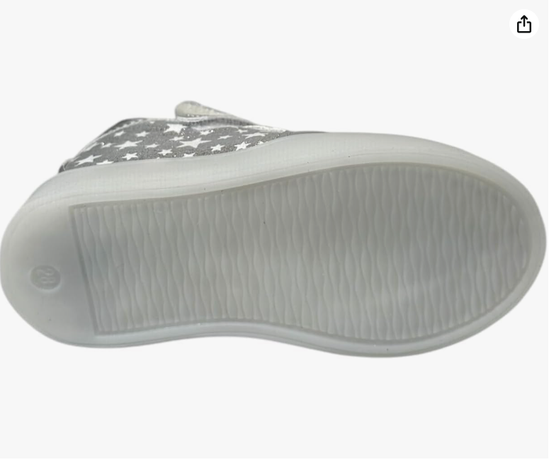 लड़कियों के लिए लाइट-अप हाई टॉप स्नीकर्स – ग्लिटर स्टार शूज़, बो और राइनस्टोन कैट इयर्स के साथ