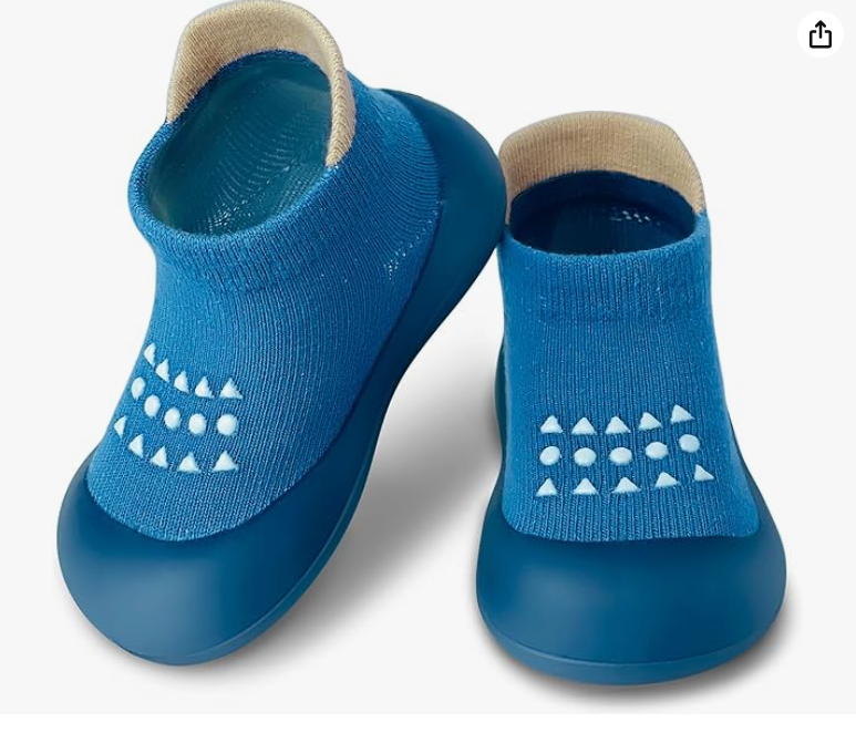 बेबी सॉक शूज़, लड़कों और लड़कियों के लिए पहले चलने वाले जूते, नॉन-स्लिप स्लिपर, सॉफ्ट सोल स्नीकर्स, टॉडलर, शिशु और बच्ची के लिए।