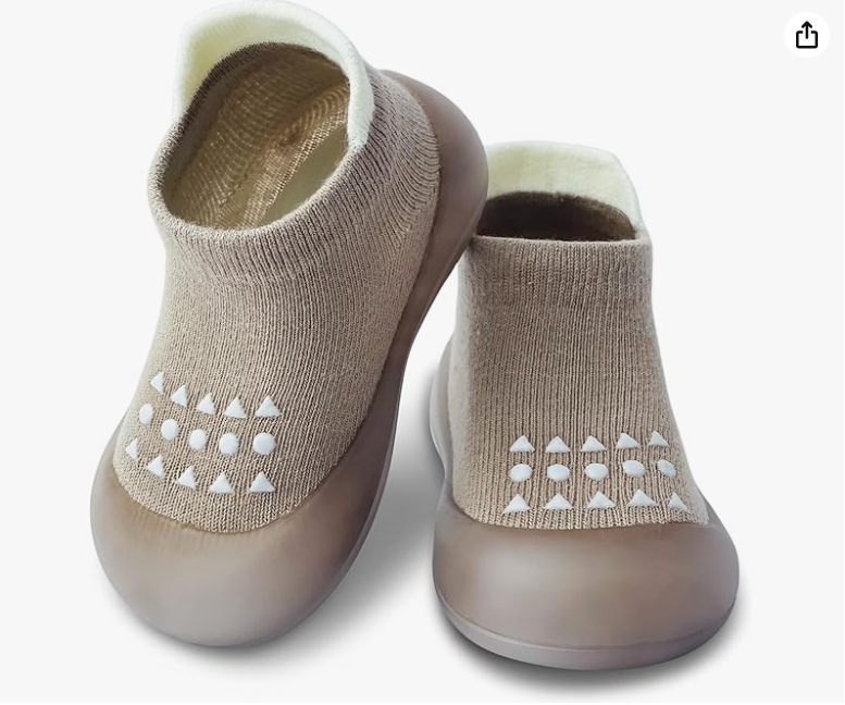 बेबी सॉक शूज़, लड़कों और लड़कियों के लिए पहले चलने वाले जूते, नॉन-स्लिप स्लिपर, सॉफ्ट सोल स्नीकर्स, टॉडलर, शिशु और बच्ची के लिए।