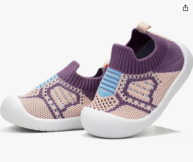 ZONEY Baby Shoes Toddler First Walking Shoes Infant Sneakers Breathable Knitted Mesh Boy & Girls Shoes