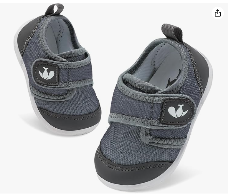 L-RUN Baby Shoes Boys Girls Breathable Adjustable First Walking Shoes Infant Lightweight Crib Sneakers