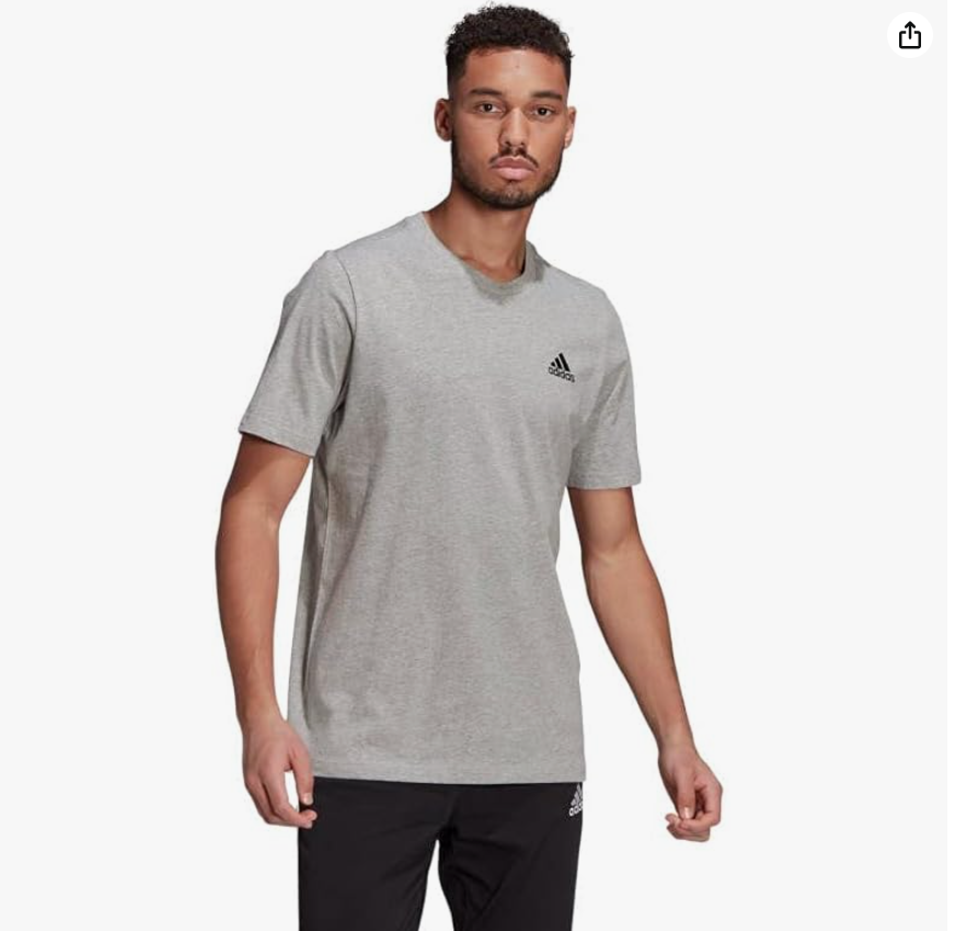 adidas Men's Essentials Embroidered Small Logo T-Shirt