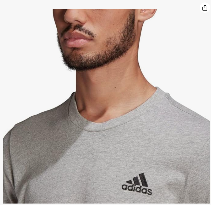 adidas Men's Essentials Embroidered Small Logo T-Shirt