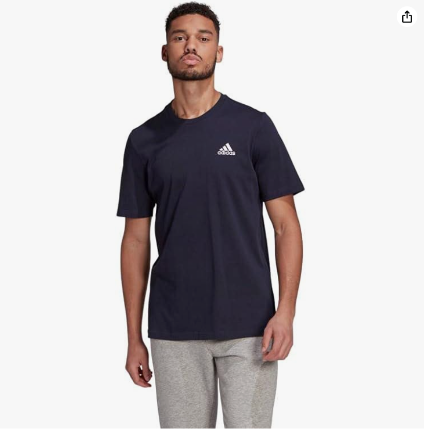 adidas Men's Essentials Embroidered Small Logo T-Shirt