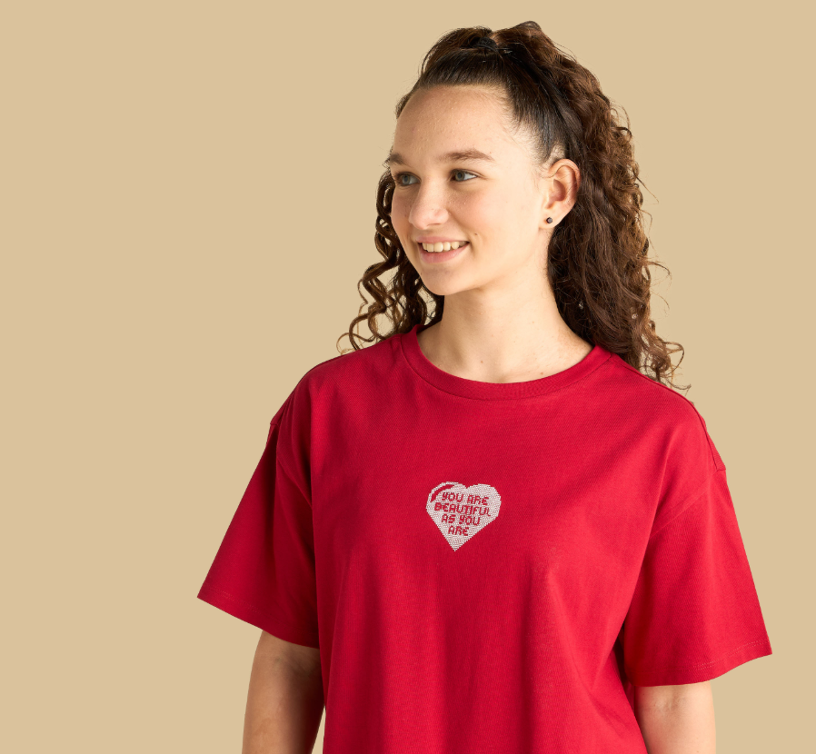 Slogan Print Oversized Cotton T-shirt (max)