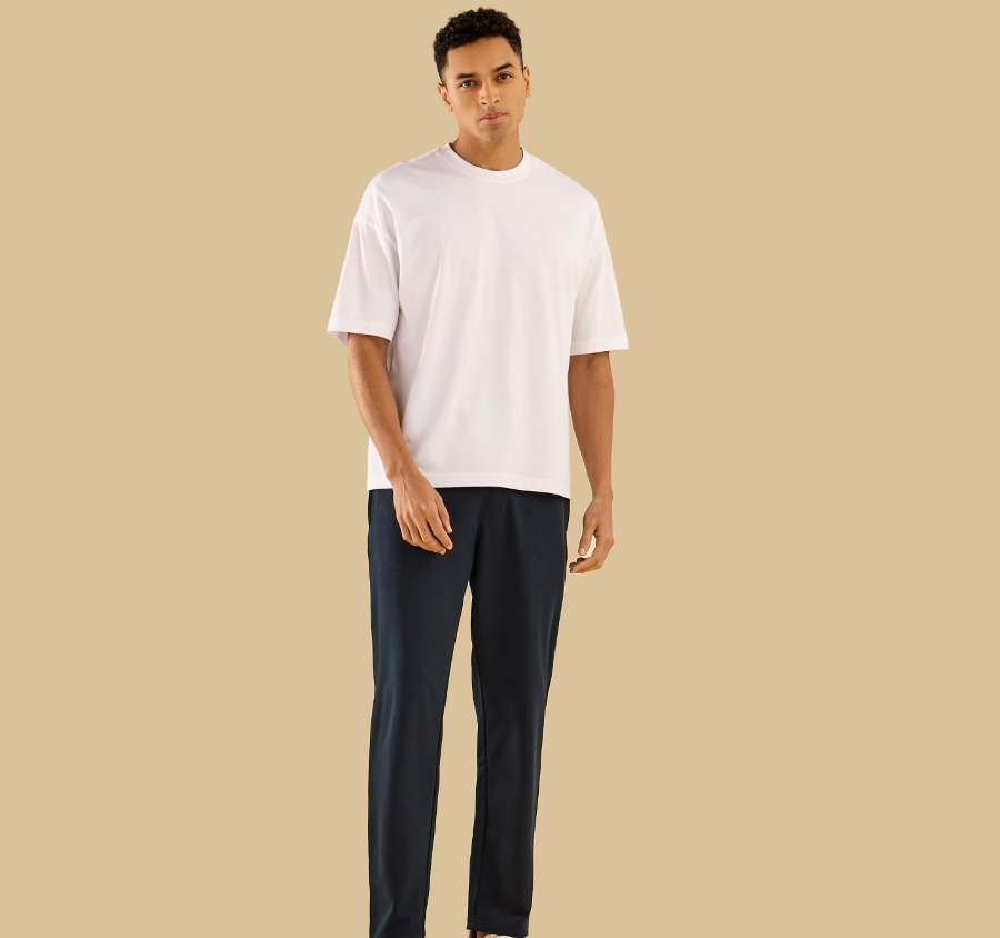 Regular Fit Drawstring Waist Pants (max)