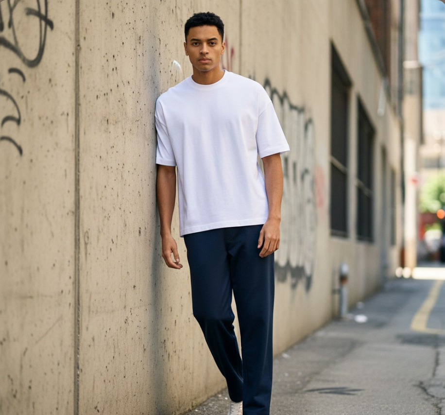 Regular Fit Drawstring Waist Pants (max)