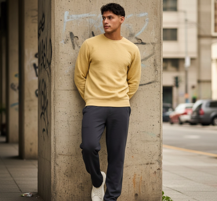 Regular Fit Drawstring Waist Pants (max)