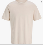 تيشيرت رجالي من جاك آند جونز، عضوي، أساسي، برقبة دائرية (عبوة من قطعة واحدة)