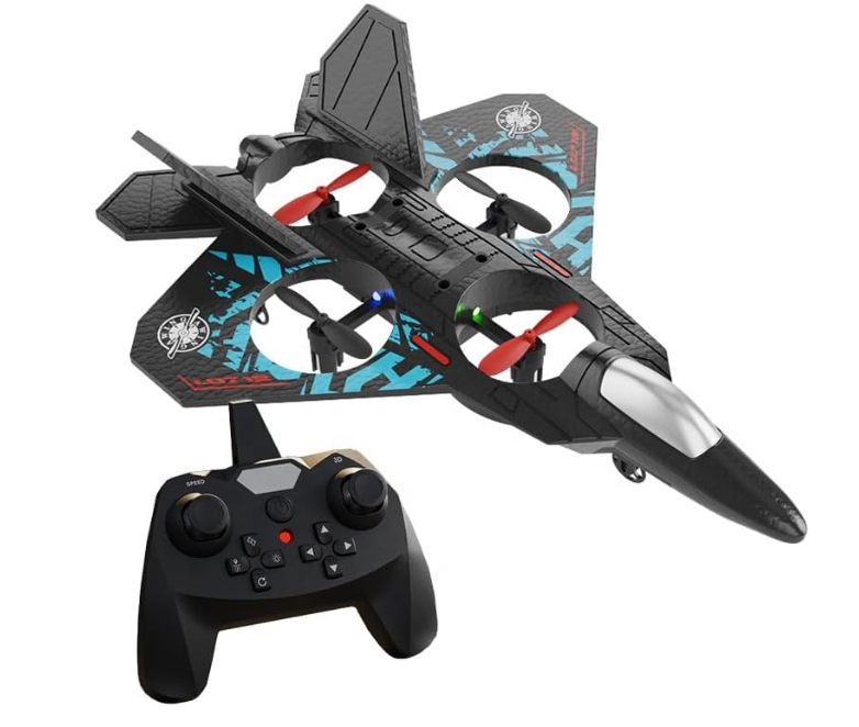 L0712 rc plane for Kids Remote Control Foam Jet Airplane Drone, Beginner Friendly RC Aircraft with Auto Hover, Durable EPP Foam Fighter Toy for Boys & Girls Ages 14+