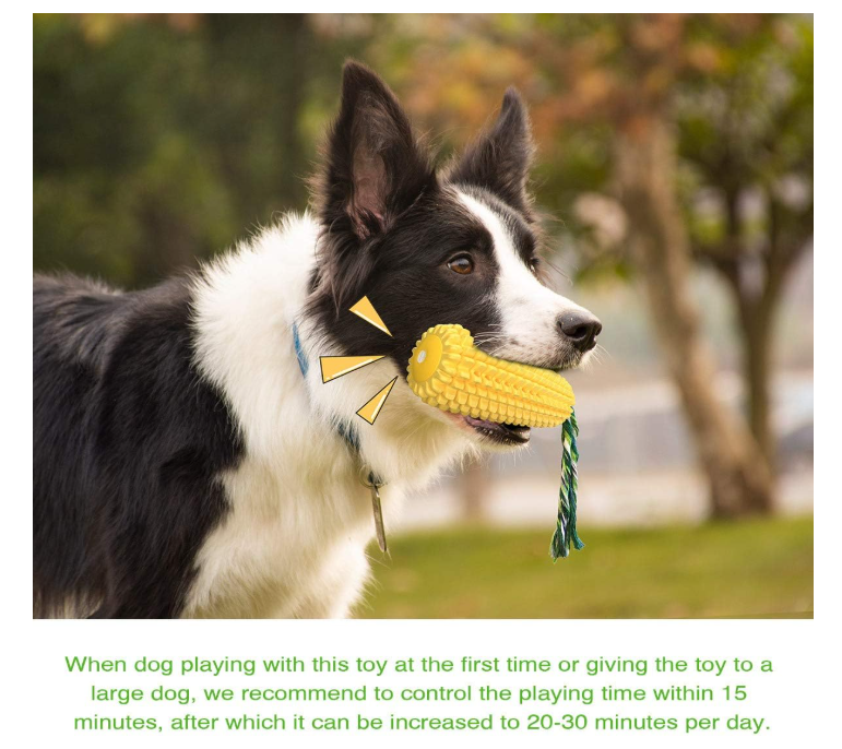 Carllg डॉग च्यू टॉयज़, आक्रामक तरीके से चबाने वाले कुत्तों के लिए, अटूट, मजबूत, टिकाऊ, आवाज़ करने वाले इंटरैक्टिव डॉग टॉयज़, छोटे, मध्यम और बड़े नस्ल के कुत्तों के लिए पिल्ले के दांतों को चबाने वाला कॉर्न स्टिक टॉय।
