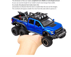 KASTWAVE F150 Pickup Truck Toys for Boys Age 3-8 Raptor Toy Trucks for Boy Ages 4-7 Diecast Metal Model Truck with Light and Sound Pull Back Toy Cars Gifts for 3+ Year Old Kids (Blue)