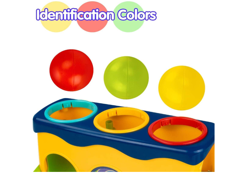 Baybee Hammering Pounding Bench Toys for Kids with Ball Roll Rover, Hammer Toy & 3 Balls | Pound a Ball Early Toy | Hammer Case Pounding Bench For Kids 1 2 3 Years Boys Girls (Hammer Toy)