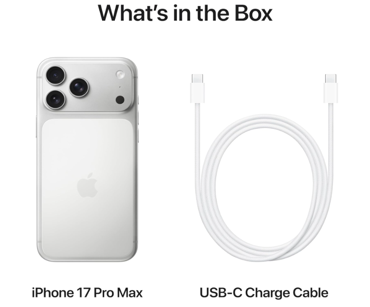 Apple iPhone 17 Pro Max 256 GB: 6.9-inch Display with ProMotion, A19 Pro Chip, Best Battery Life in Any iPhone Ever, Pro Fusion Camera System, Center Stage Front Camera; Silver