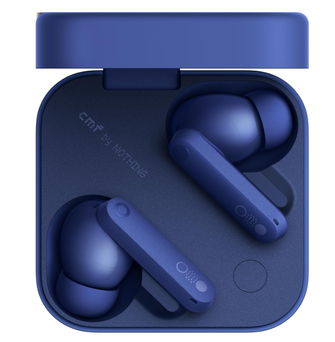 CMF by Nothing Buds Pro 2 Wirelesss earphones with HiFi sound, 50 dB Smart Active Noise Cancellation, 6 HD mics and Spatial Audio, 2025 - Dark Grey